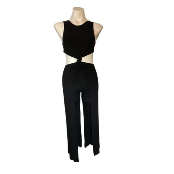 Free People Beach Tamarama Maxi Jumpsuit Cutout Knot Front - Picture 4 of 7